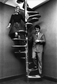 Roger TALLON : Spiral staircase &quot;module 400&quot;, 13 steps 1965