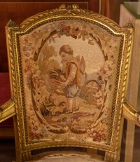 Salon Aubusson de style Louis XVI, XIXème siècle