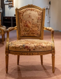 Salon Aubusson de style Louis XVI, XIXème siècle