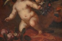 Painting, Oil On Canvas, Flemish, 17th Century, Representative Three Loves.