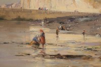 La plage de Fécamp. D&#039;Eugène Berthelon. 1829-1916
