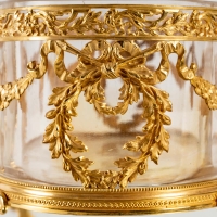 Exceptionelle Centre de table en Cristal de Baccarat et bronze doré, XIXème siècle