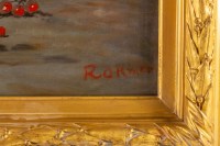 Johann Carl Rohmer (1891 - 1943):  Still life with redcurrants.