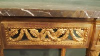 Console Louis XVI en bois doré