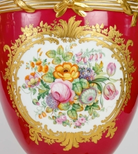 Paire Vases porcelaine 19eme