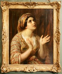 François-Gabriel Lépaulle.( 1804-1886). Femme en prière