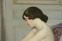 Femme au tub. Par Gustave Poetzsch (1870-1950)