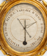 A Louis XVI Period (1774 - 1793) Barometer - Thermometer.
