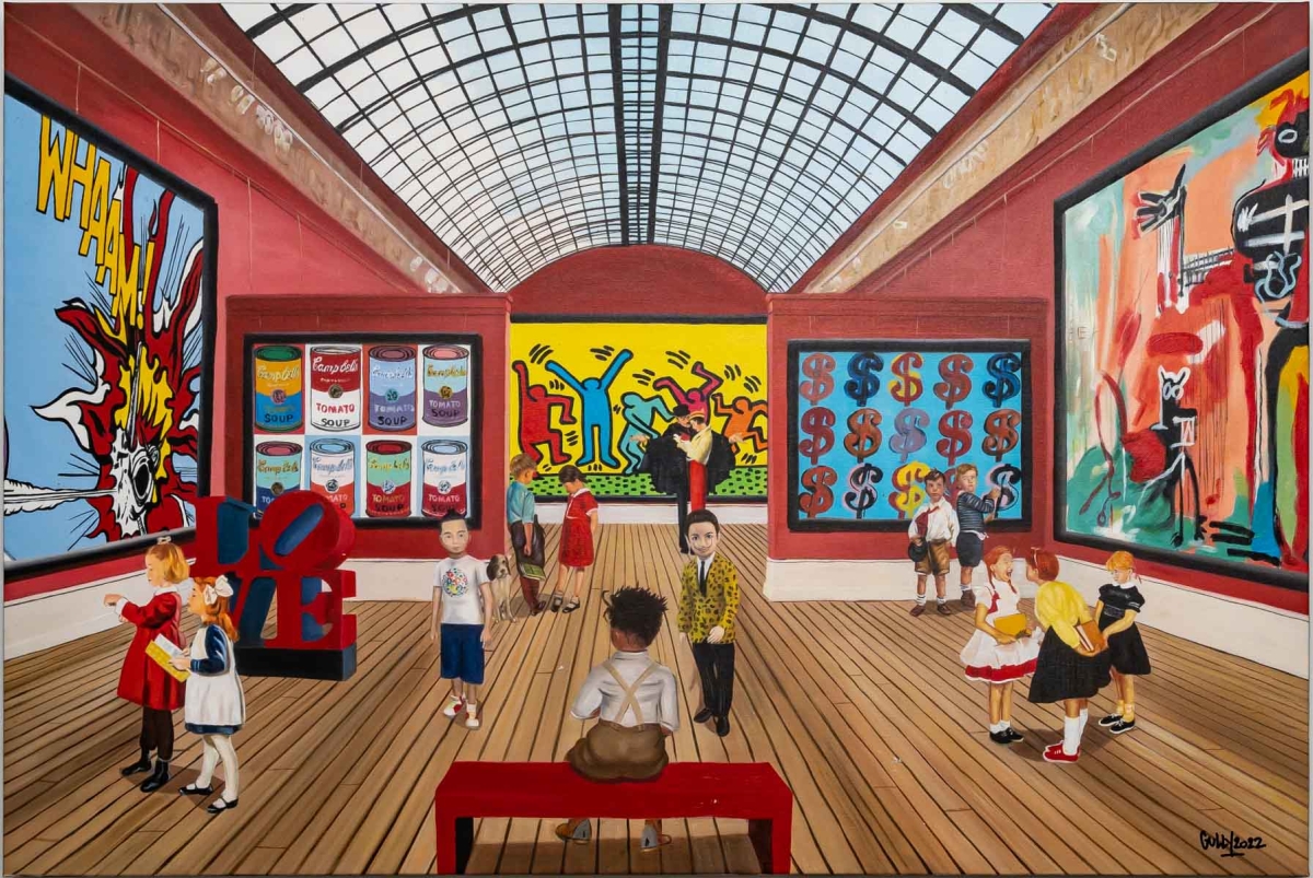 GULLY, Dali, Basquiat et Murakami meet at the Louvre Museum 2022|||||||