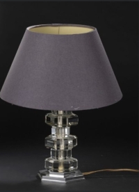 Lampe de style Art Déco moderniste par Henri Morand