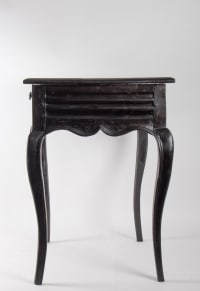 Table, Bureau Du Début Du 19ème Siècle, Style Louis XV En Bois Noirci
