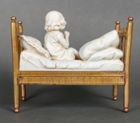 Une sculpture en biscuit Miniatures fin XIXème siècle
