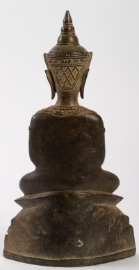 Bouddha en bronze,assis en position de méditation
