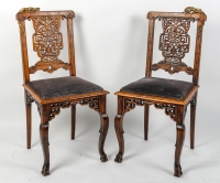 Une paire de chaises attribué a Gabriel Viardot fin XIXème siècle