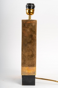 Lampe signée en bronze, 1970