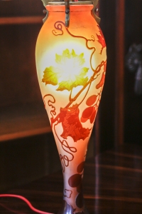 Lampe champignon, art nouveau, signé Gallé
