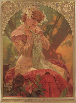 Alphonse Mucha - Lefèvre Utile LU - Sarah Bernhardt - 1904