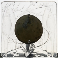 René Lalique : Cadre &quot;4 Perruches &quot;