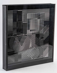 Sérigraphie Victor Vasarely, double plexiglas