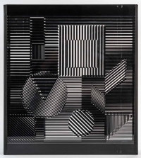 Sérigraphie Victor Vasarely, double plexiglas