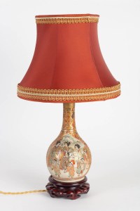 Lampe Satsuma Japon 19e siècle