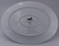 Hermès, plat ovale en porcelaine - Collection &quot;Cheval d&#039;Orient&quot;