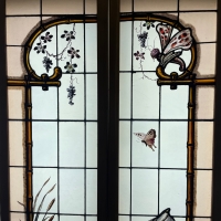 Vitrail vitraux L&#039;enfant et la chasse aux papillons