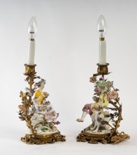 Paire de lampe, fin XIXème siècle