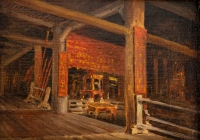 Paysage du Vietnam, 4 huiles signées Auguste Pavie, situées et datées de 1904