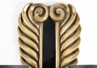 1960 Paire d&#039;appliques en bronze de la Maison Honoré