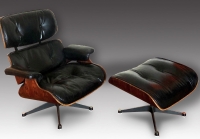 Charles &amp; Ray EAMES, Mobilier international (publisher): Lounge chair and its ottoman
