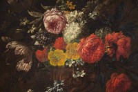 Bouquet De Fleurs Sur Un Entablement.J-B Bosschaert XVIII Siècle