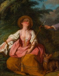 Huile sur toile du XVIIIème siècle