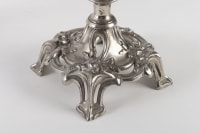 Paire de braquetières en métal argenté Art Nouveau 1910