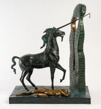 Sculpture de Dali &quot;La licorne&quot; Bronze
