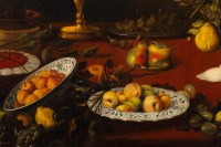 Nature morte aux cerises et melons, XVIII ème siècle. Suiveur de SNYDER