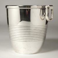 Orfèvre Campenhout -Art Deco period solid silver wine cooler