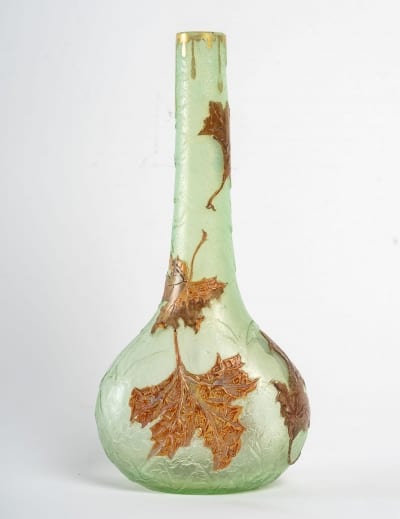 Vase Montjoye Aux Feuilles d&#039;Erable||||||