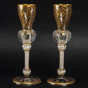 Paire de verres, XIXème siècle|||||||||