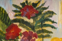 Peinture d&#039;un banquet de fleurs, XXème siècle