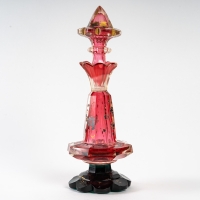 Flacon en cristal de bohême, XIXème siècle