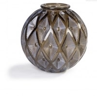 RENÉ LALIQUE frosted glass vase