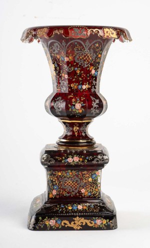 Vase de bohème, XIXème|||||||||