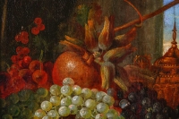 École Romantique Française Nature Morte aux Fruits huile sur panneau vers 1820-1830