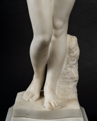 Femme nue en marbre, art nouveau, 1900