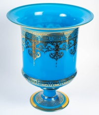 Vase en opaline, XIXème siècle réhaussé d&#039;or