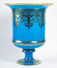 Vase en opaline, XIXème siècle réhaussé d&#039;or