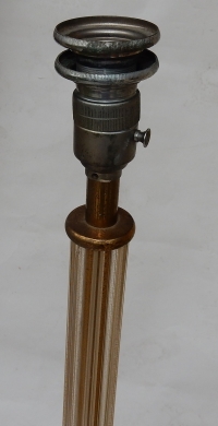 1950/70 Lampadaire Tripode Barovier &amp; Toso Avec Paillons d’Or