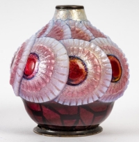Camille Fauré : Enameled vase circa 1930