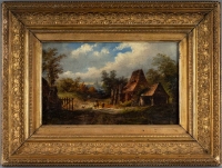 Huile sur panneau en chêne, école hollandaise début XVIIIème siècle
